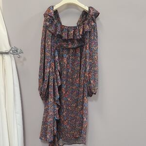 For love & lemons Floral Ruffle Dress